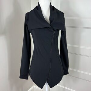 Athleta Blissout Asymmetrical Jacket Black XS